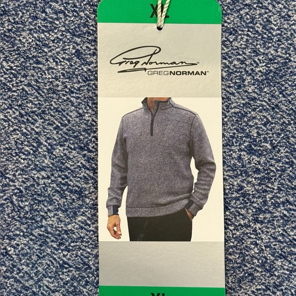 Greg Norman Collection Navy Textured Sweater - Picture 4 of 7